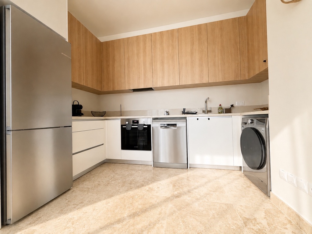 Fully equipped kitchen at Avalon Gardens B203