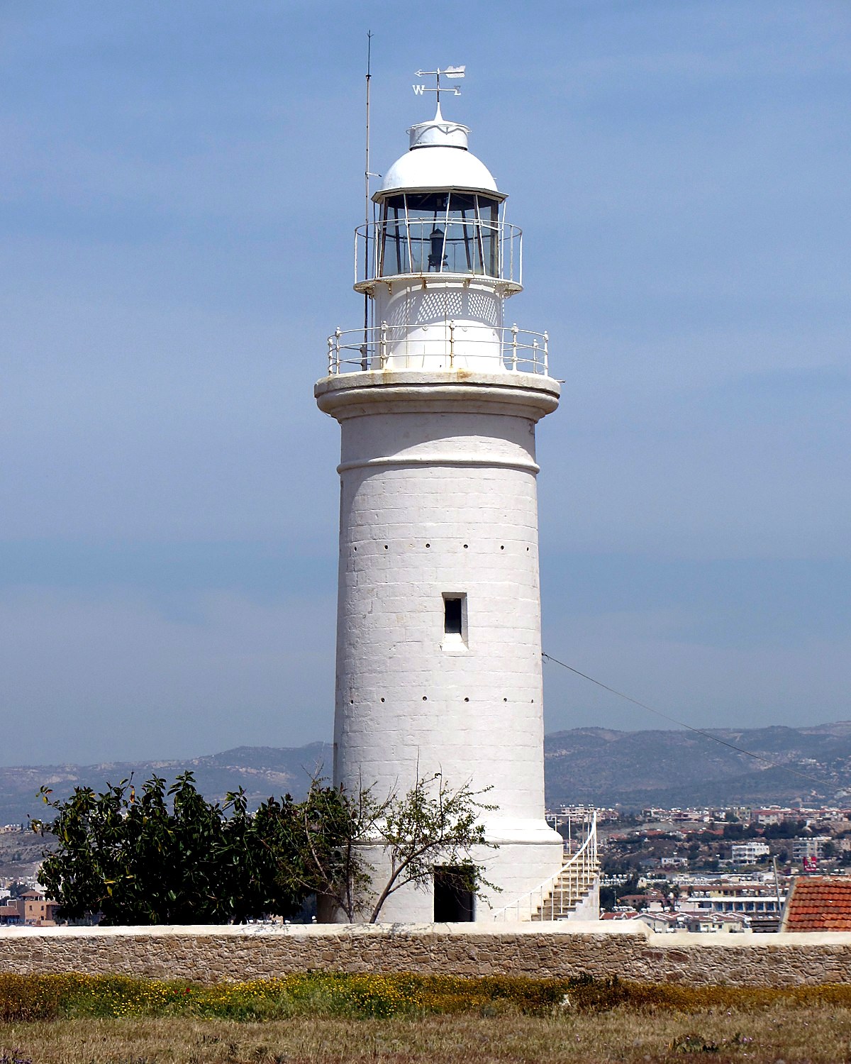 Lighthouse Beach and coastal path in Paphos, Cyprus